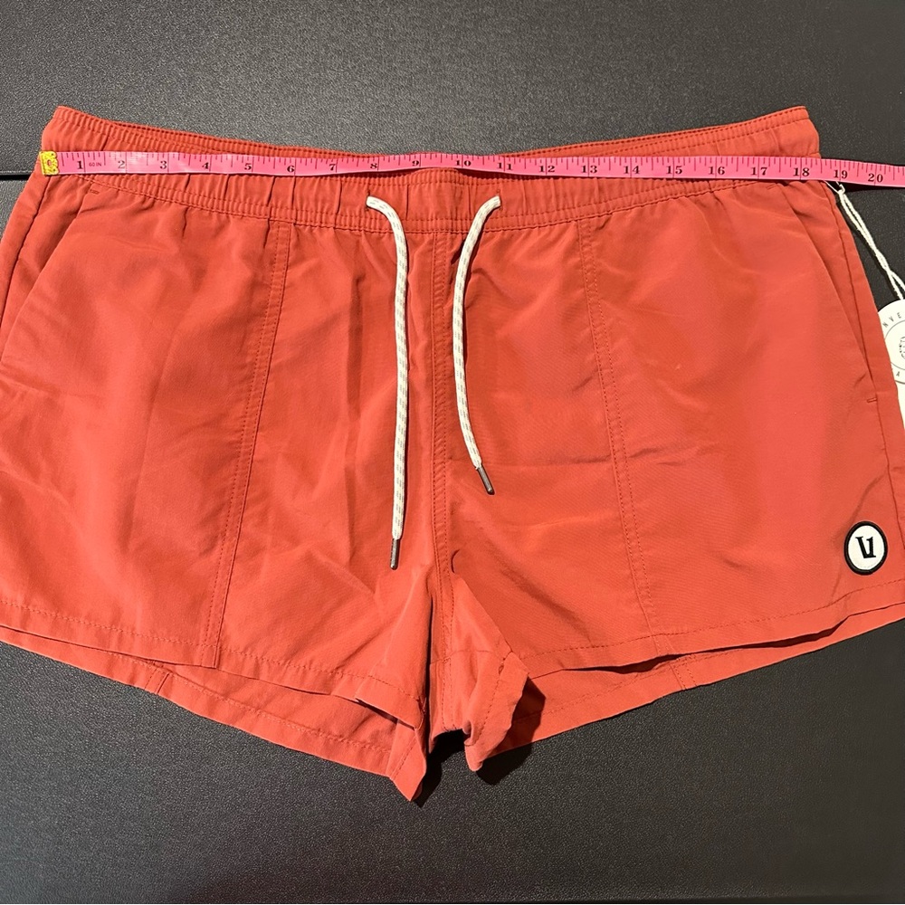 Vuori Women's Athletic Shorts in Rust Red - Picture 8 of 11